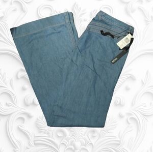 👖HP NWT Buffalo David Bitton high waist wide-leg MORGAN stretch jeans